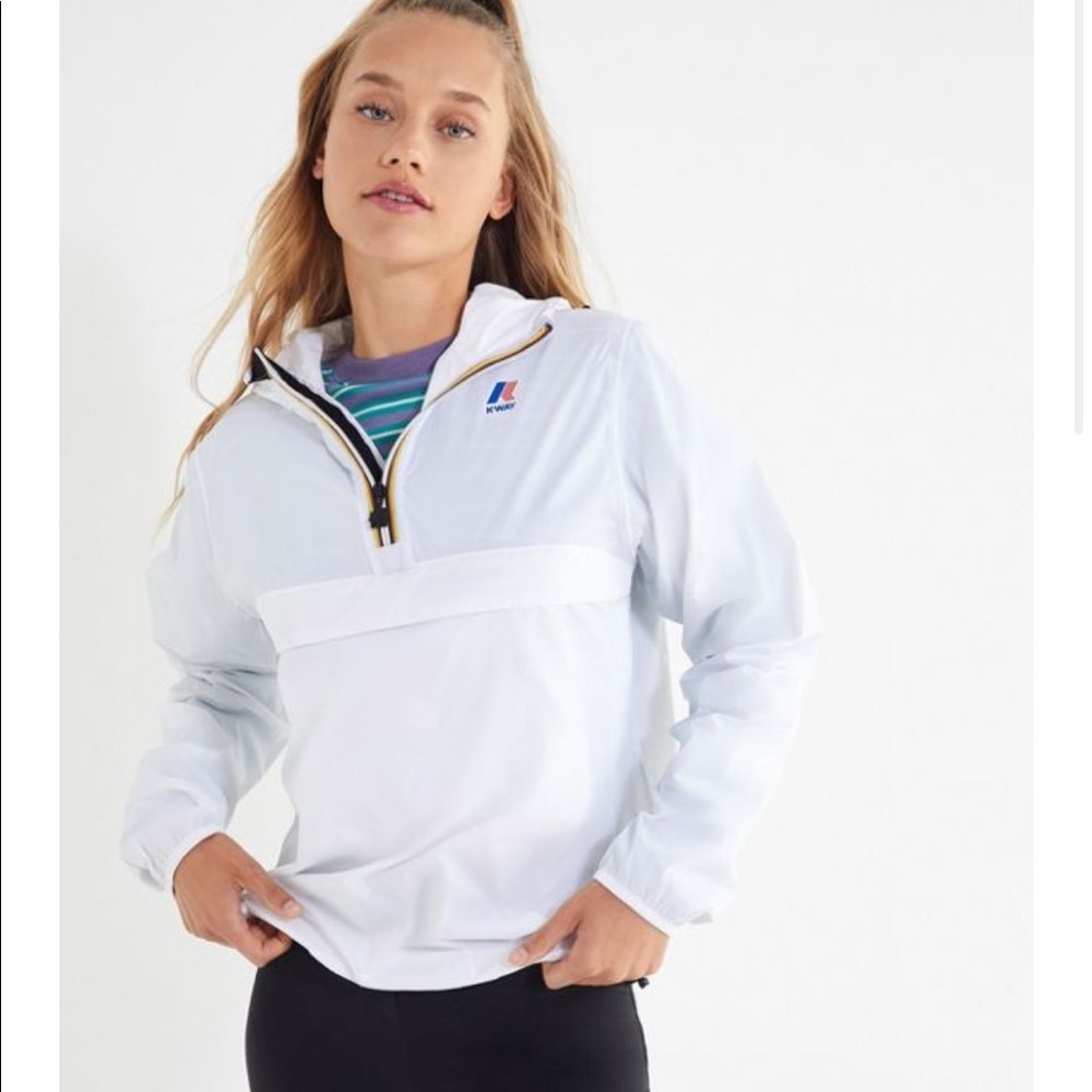 NEW • K-way • Leon Hooded Pullover White 2XL
